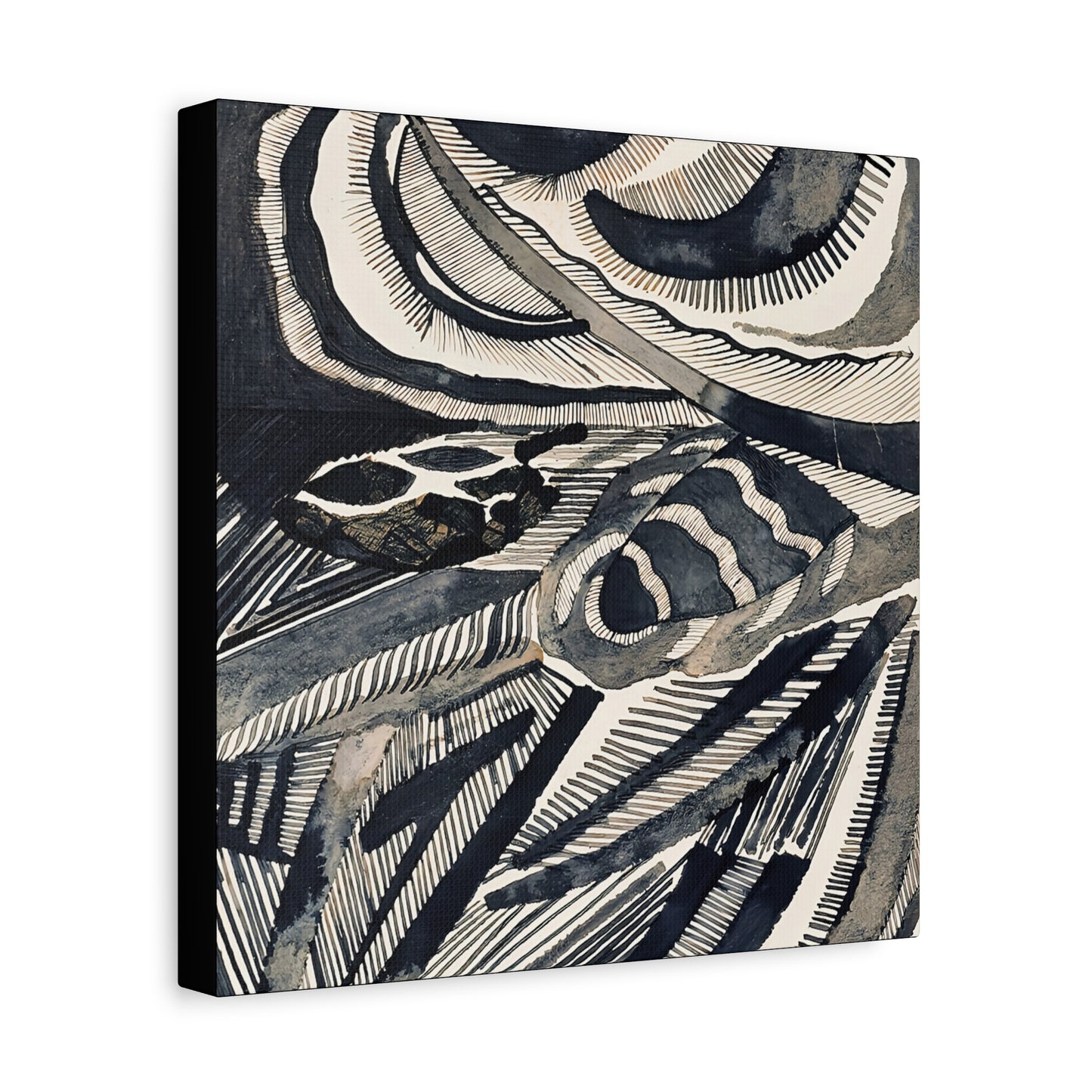 Landschaft (1918)  by Otto Freundlich  / Reproduction Fine Art sur Toile / Epaisseur 3.2 cm - 1.25 inch
