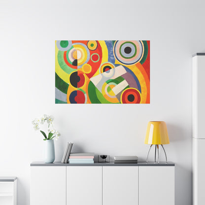 Rythme, Joie de vivre (1930) by Robert Delaunay / Reproduction Fine Art sur Toile / Large Epaisseur 3.2 cm - 1.25 inch