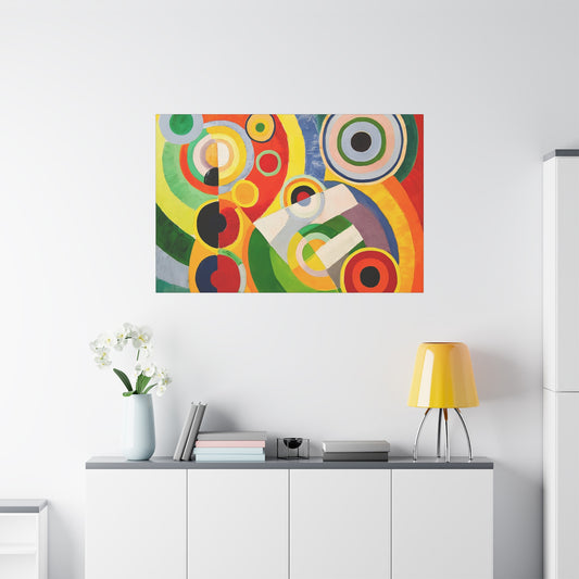 Rythme, Joie de vivre (1930) by Robert Delaunay / Reproduction Fine Art sur Toile / Large Epaisseur 3.2 cm - 1.25 inch