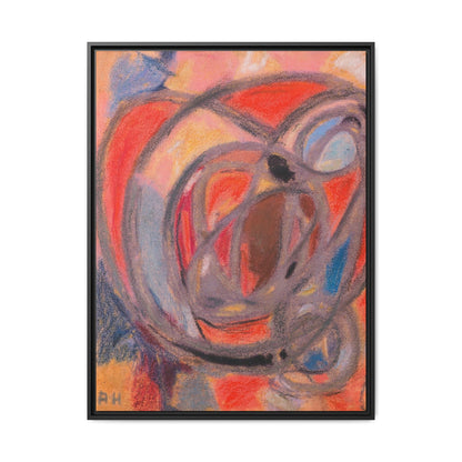Komposition, Rund- und Ovalformen (Ca. 1930) by Adolf Hölzel  / Toile encadrée sur caisse américaine