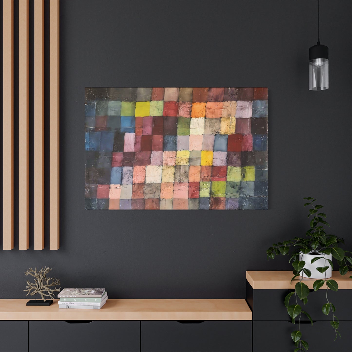 Ancient Sound (1925) by Paul Klee / Reproduction Fine Art sur Toile / Large Epaisseur 3.2 cm - 1.25 inch
