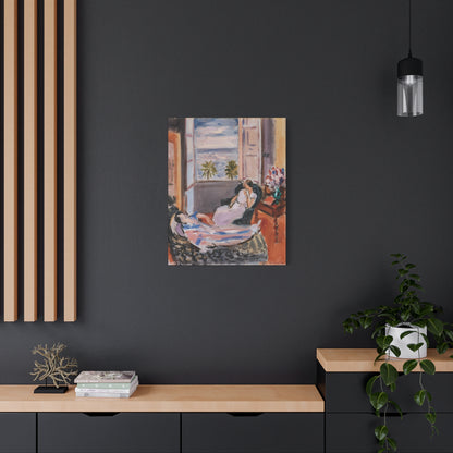 Intérieur à deux personnages, fenêtre ouverte (1922) by Henri Matisse / Reproduction Fine Art sur Toile /  Epaisseur 3.2 cm - 1.25 inch