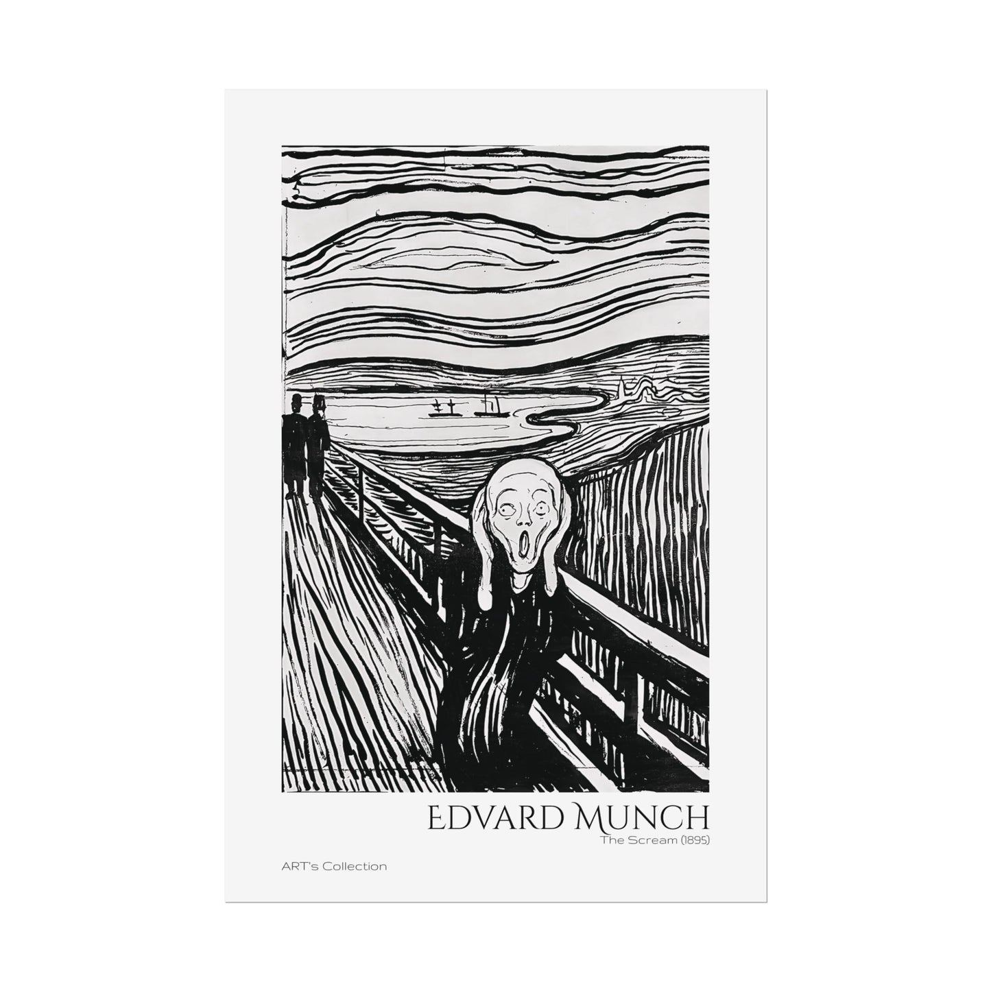 The Scream (1895) by Edvard Munch / Affiche imprimée - Série ART's Collection