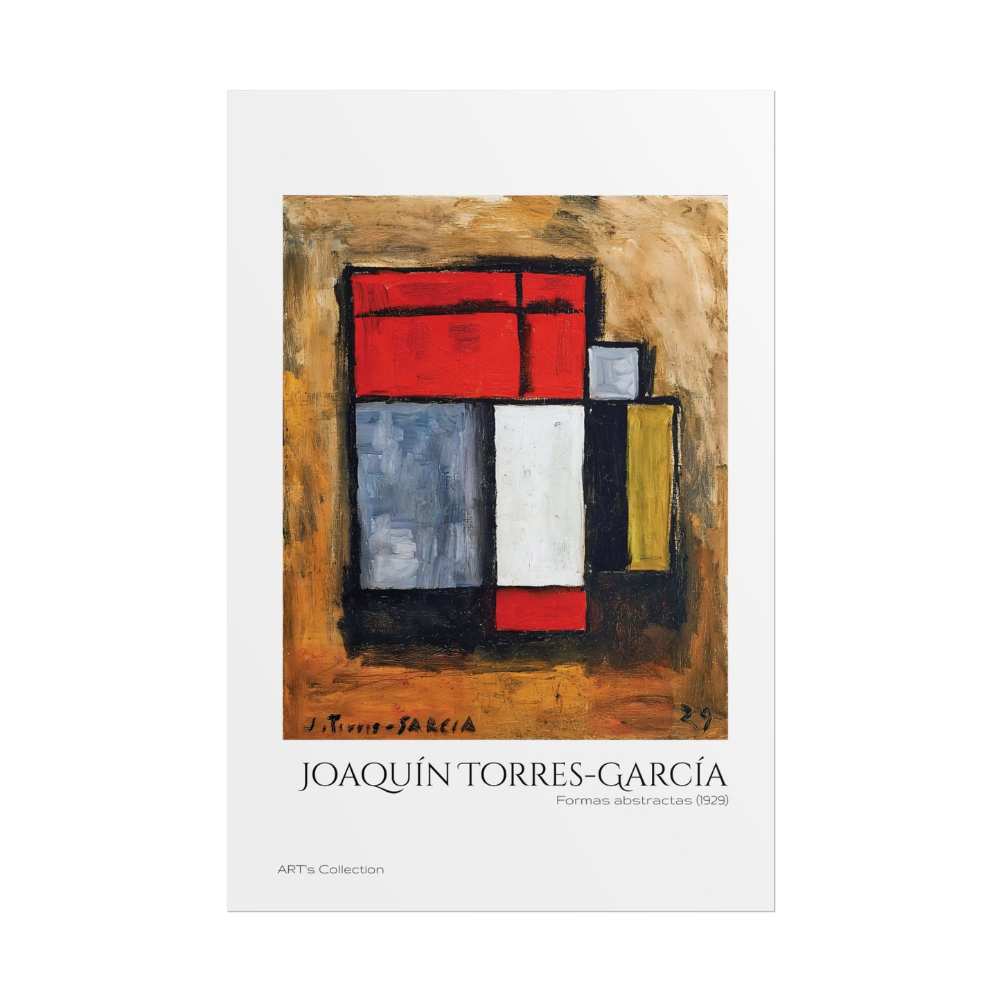 Formas abstractas (1929) by Joaquín Torres-García  / Affiche imprimée - Série ART's Collection