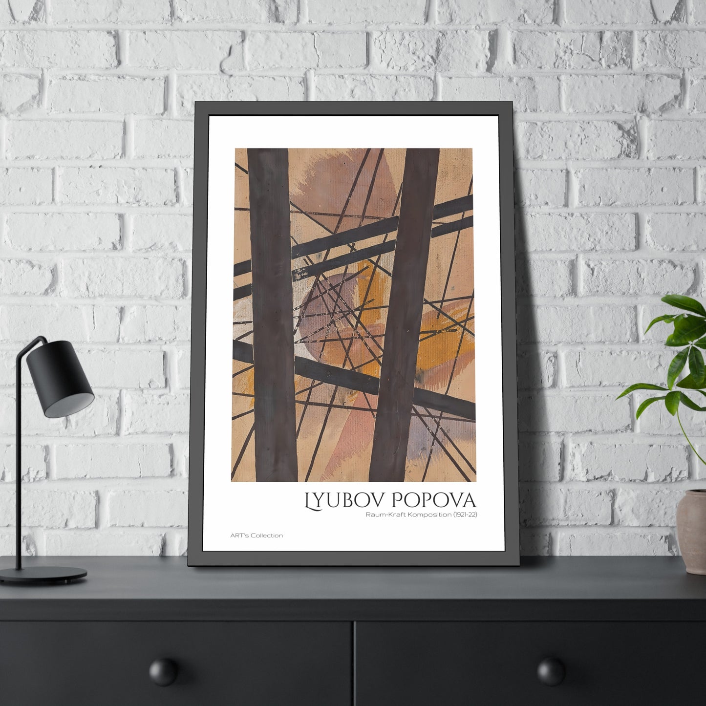 Raum-Kraft Komposition (1921-22) by Lyubov Popova  / Affiche Encadrée série ART's Collection