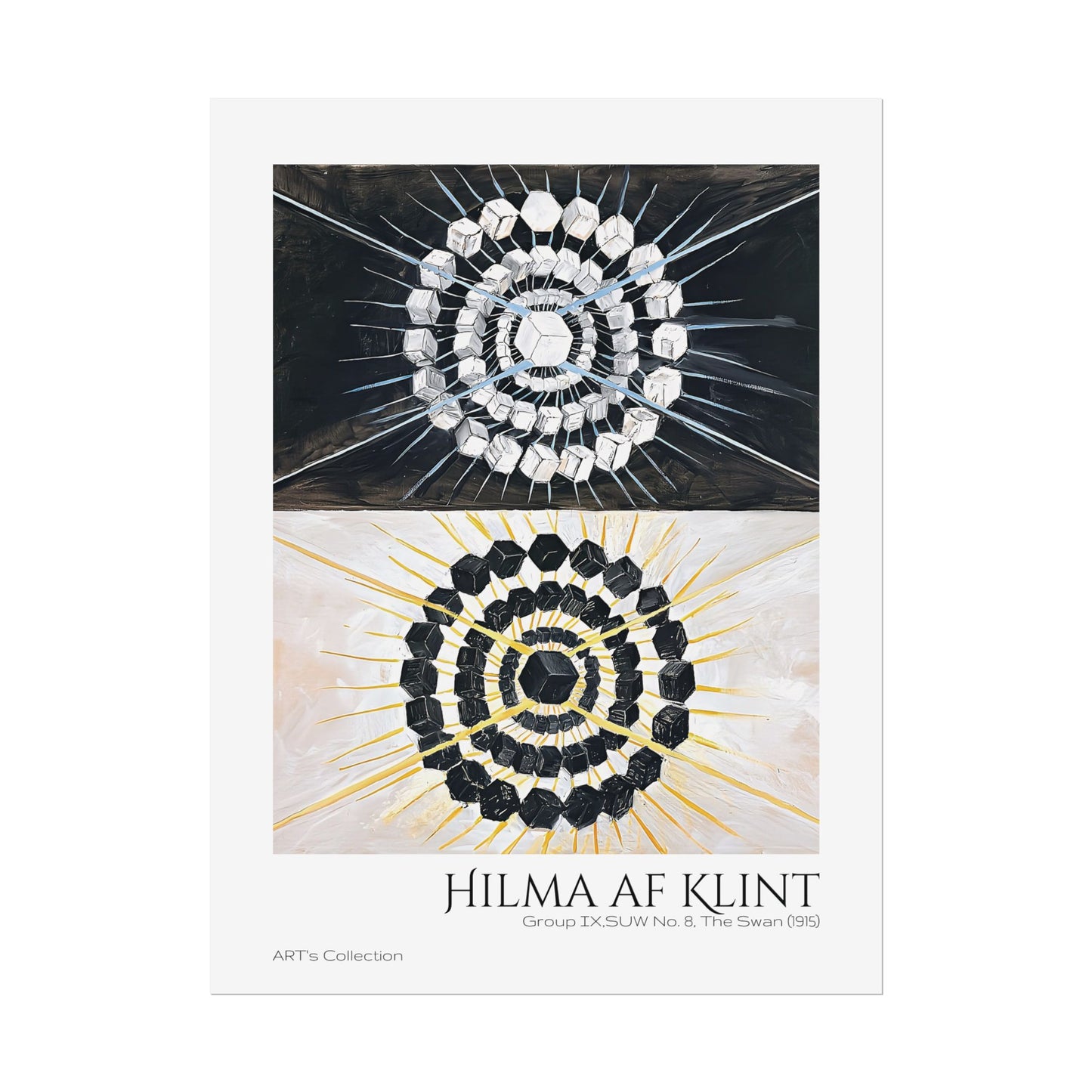 Group IX,SUW No. 8, The Swan (1915) by Hilma af Klint  / Affiche imprimée - Série ART's Collection
