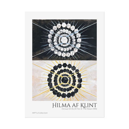 Group IX,SUW No. 8, The Swan (1915) by Hilma af Klint  / Affiche imprimée - Série ART's Collection
