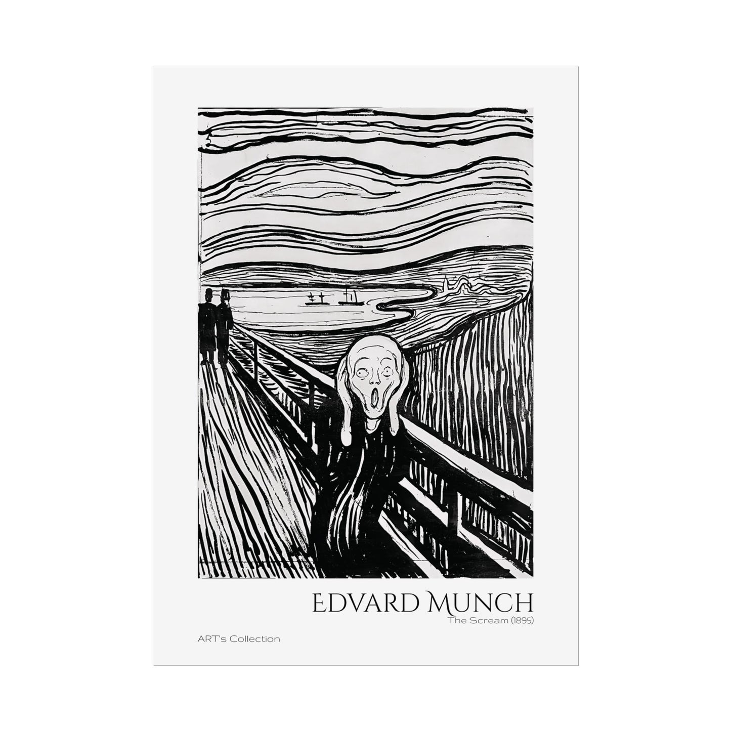 The Scream (1895) by Edvard Munch / Affiche imprimée - Série ART's Collection