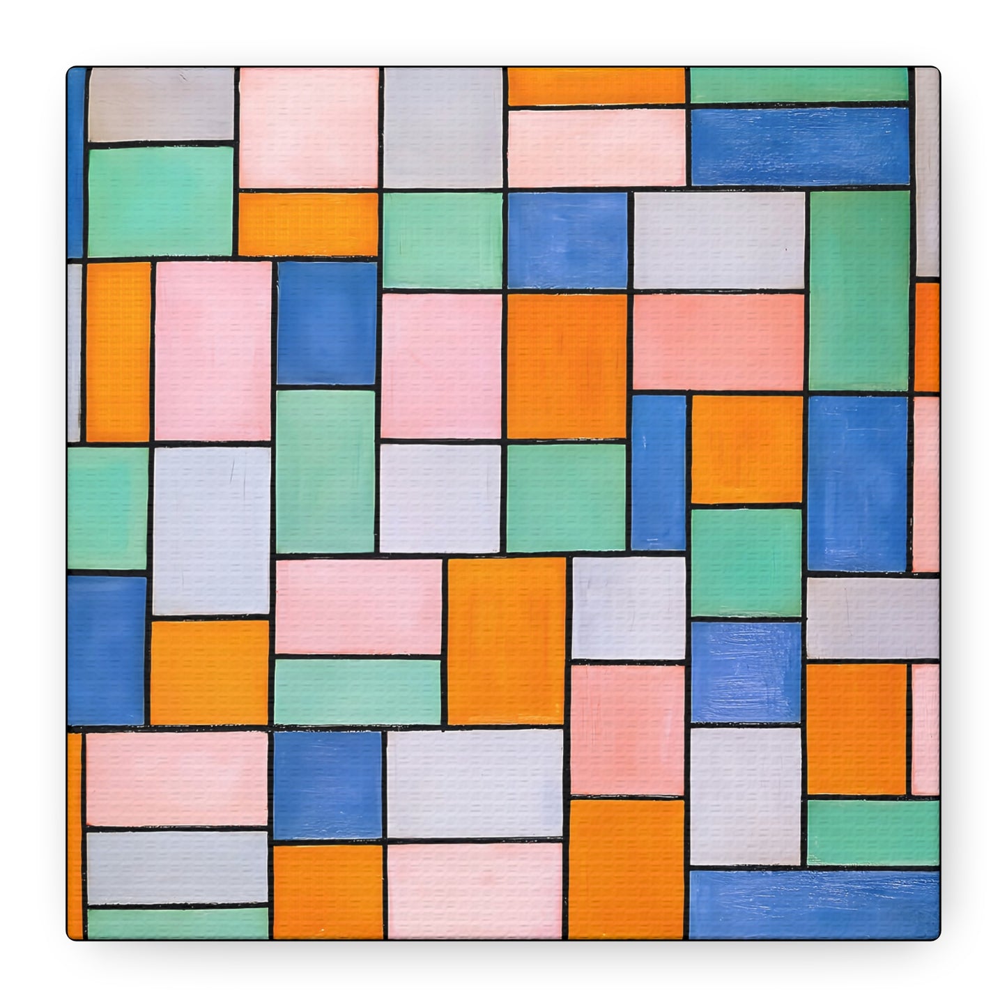 Composition in dissonances (1919) by Theo van Doesburg  / Reproduction Fine Art sur Toile / Epaisseur 3.2 cm - 1.25 inch