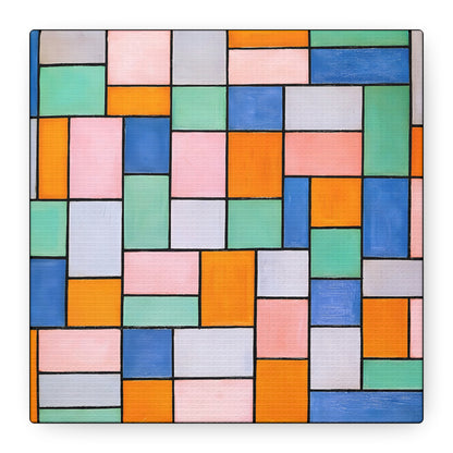 Composition in dissonances (1919) by Theo van Doesburg  / Reproduction Fine Art sur Toile / Epaisseur 3.2 cm - 1.25 inch