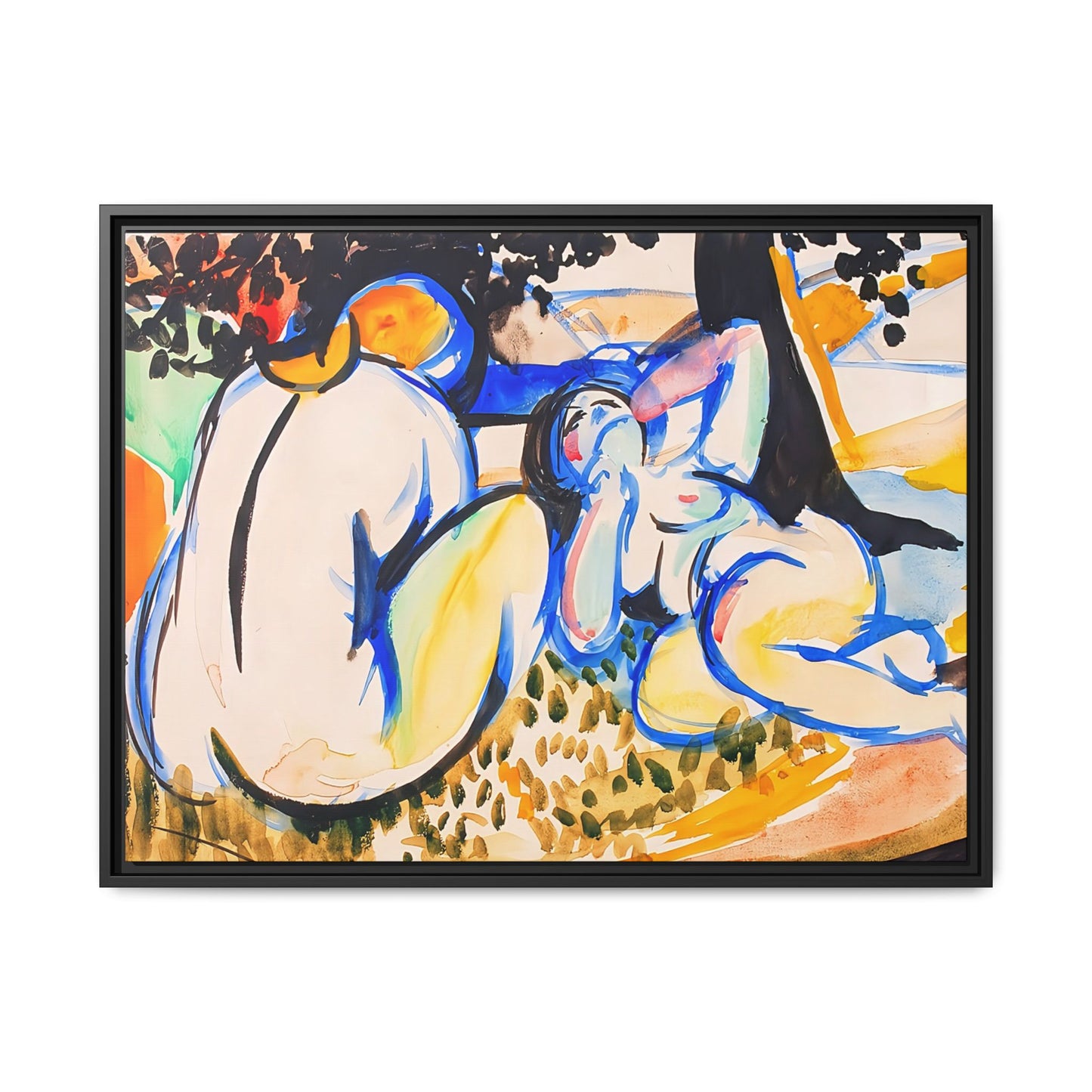 Nudes (1915-1918) by Henry Lyman Saÿen / Toile encadrée sur caisse américaine