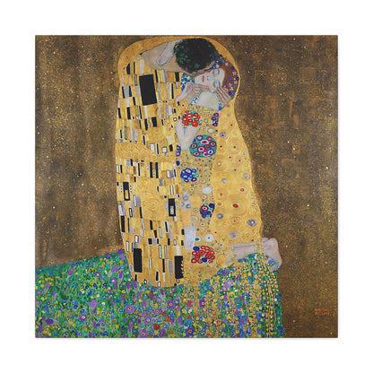 The kiss - lovers (1908) by Gustav Klimt / Reproduction Fine Art sur Toile / Flanc Large Epaisseur 3.2 cm - 1.25 inch