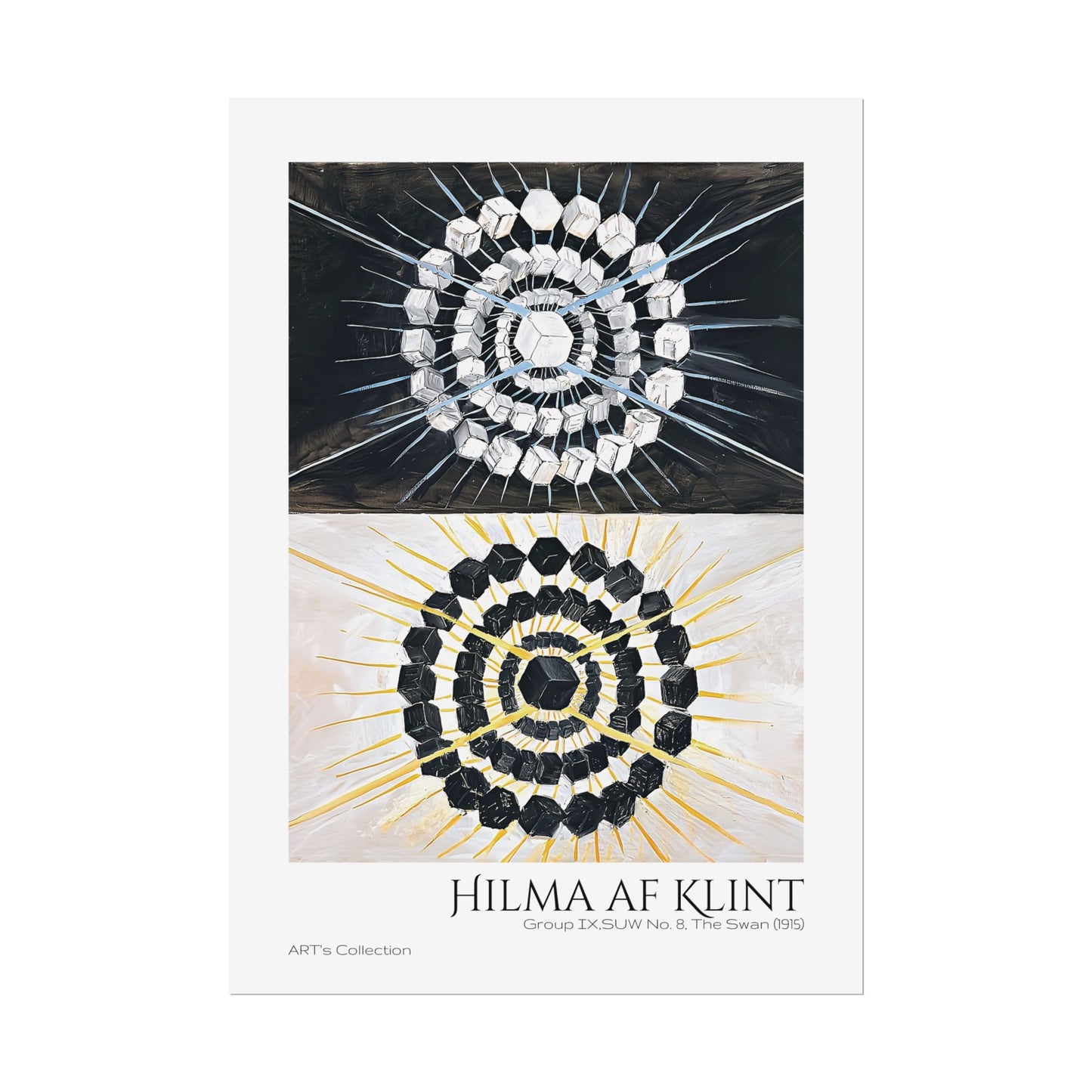 Group IX,SUW No. 8, The Swan (1915) by Hilma af Klint  / Affiche imprimée - Série ART's Collection