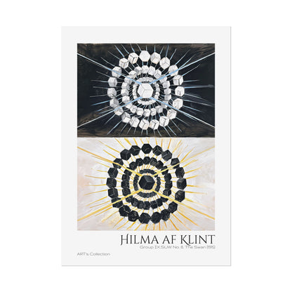 Group IX,SUW No. 8, The Swan (1915) by Hilma af Klint  / Affiche imprimée - Série ART's Collection