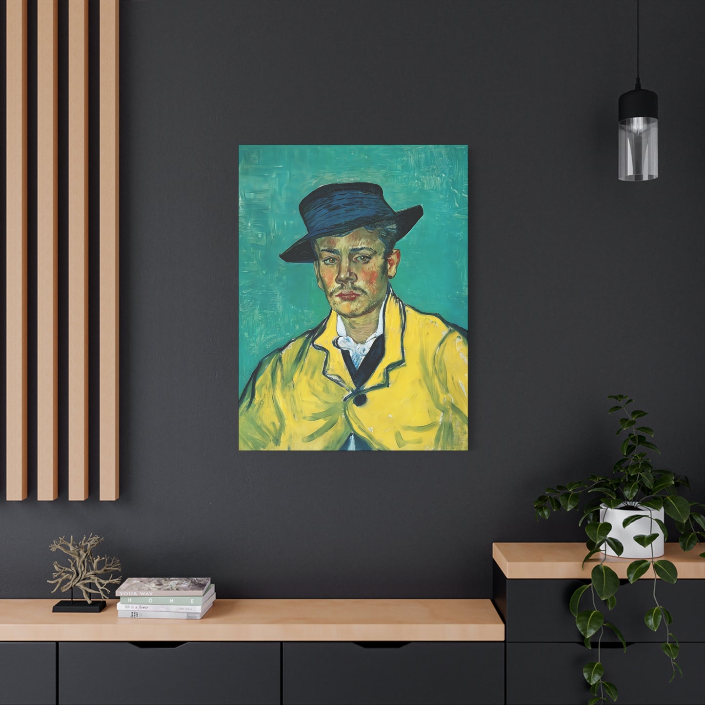 Portrait of Armand Roulin (1888) by Vincent van Gogh  / Reproduction Fine Art sur Toile / Epaisseur 3,2cm - 1'25 po