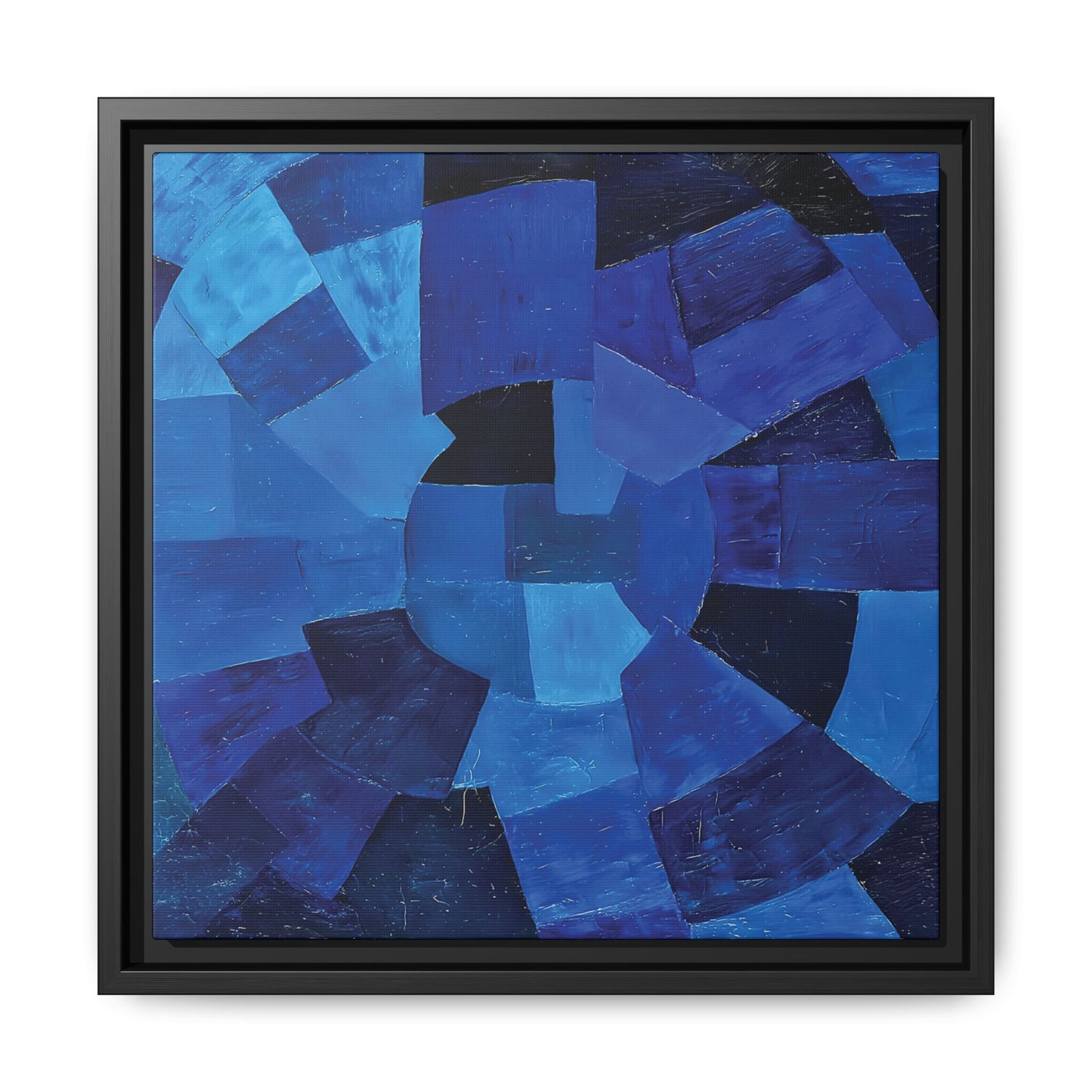 Komposition in Blau (1931) by Otto Freundlich / Toile encadrée sur caisse américaine