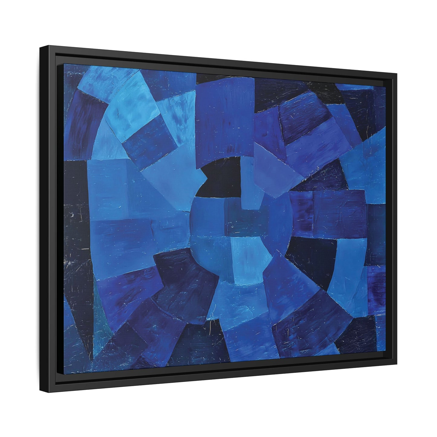 Komposition in Blau (1931) by Otto Freundlich / Toile encadrée sur caisse américaine