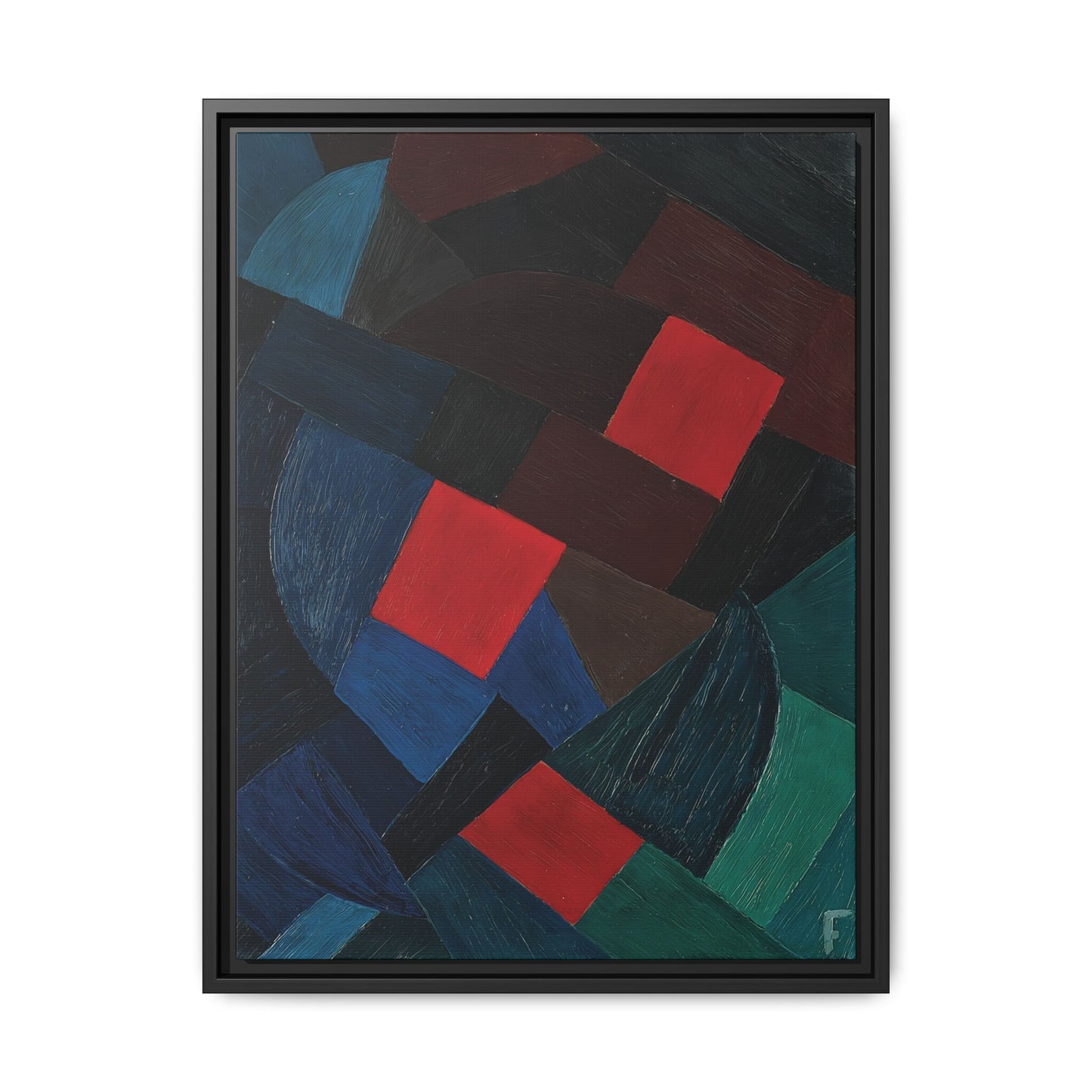 Komposition (1935-1936) by Otto Freundlich   / Toile encadrée sur caisse américaine