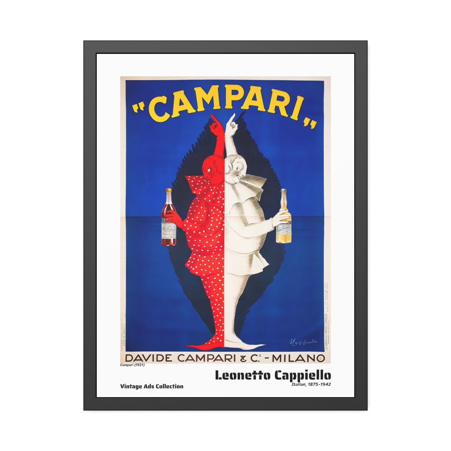 Campari (1921) by Leonetto Cappiello / Affiche Encadrée Série Vintage Ads Collection