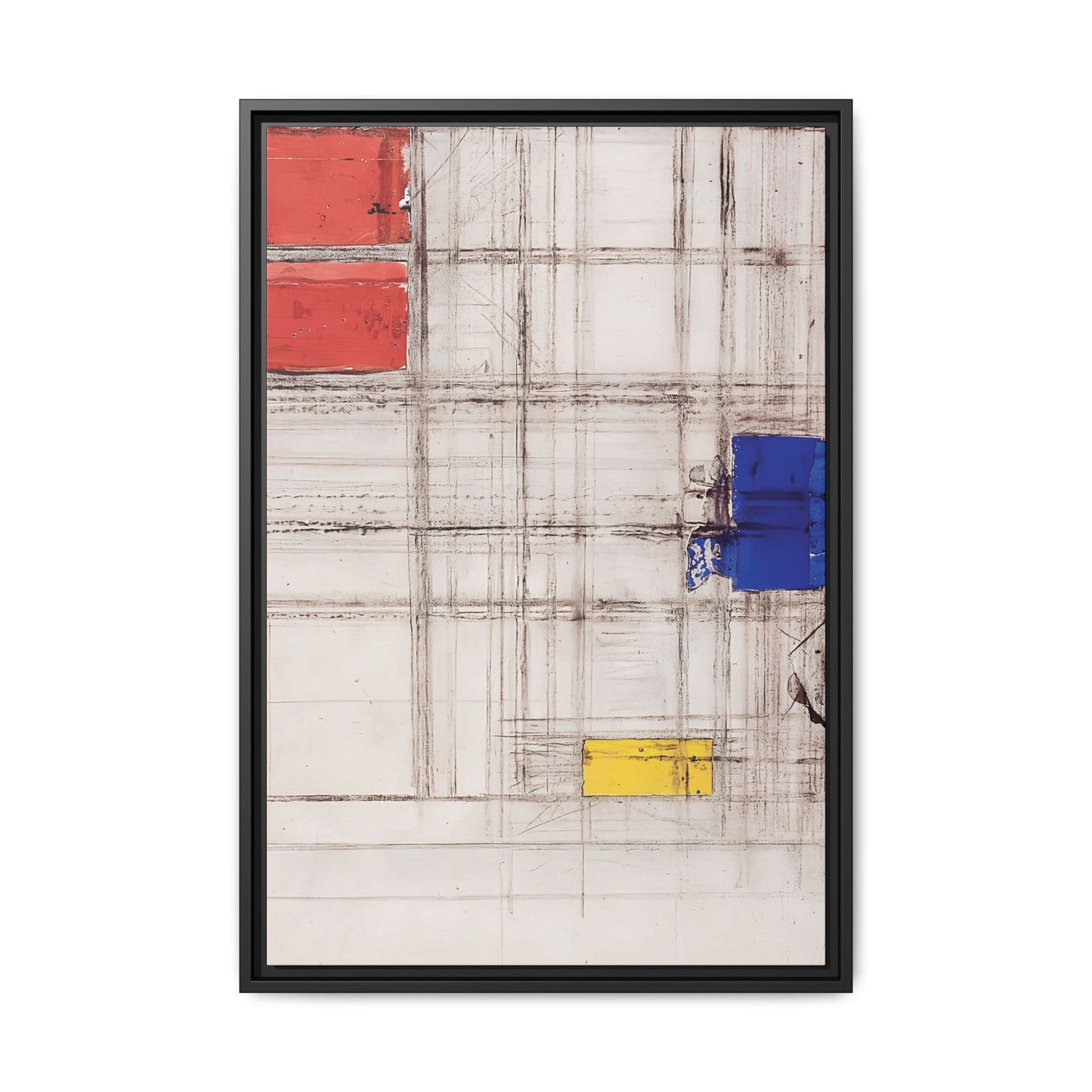 Study for a Composition (1940-1941) by Piet Mondrian  / Toile encadrée sur caisse américaine