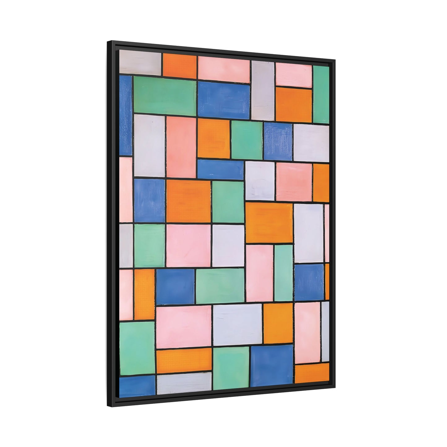 Composition in dissonances (1919) by Theo van Doesburg  / Toile encadrée sur caisse américaine