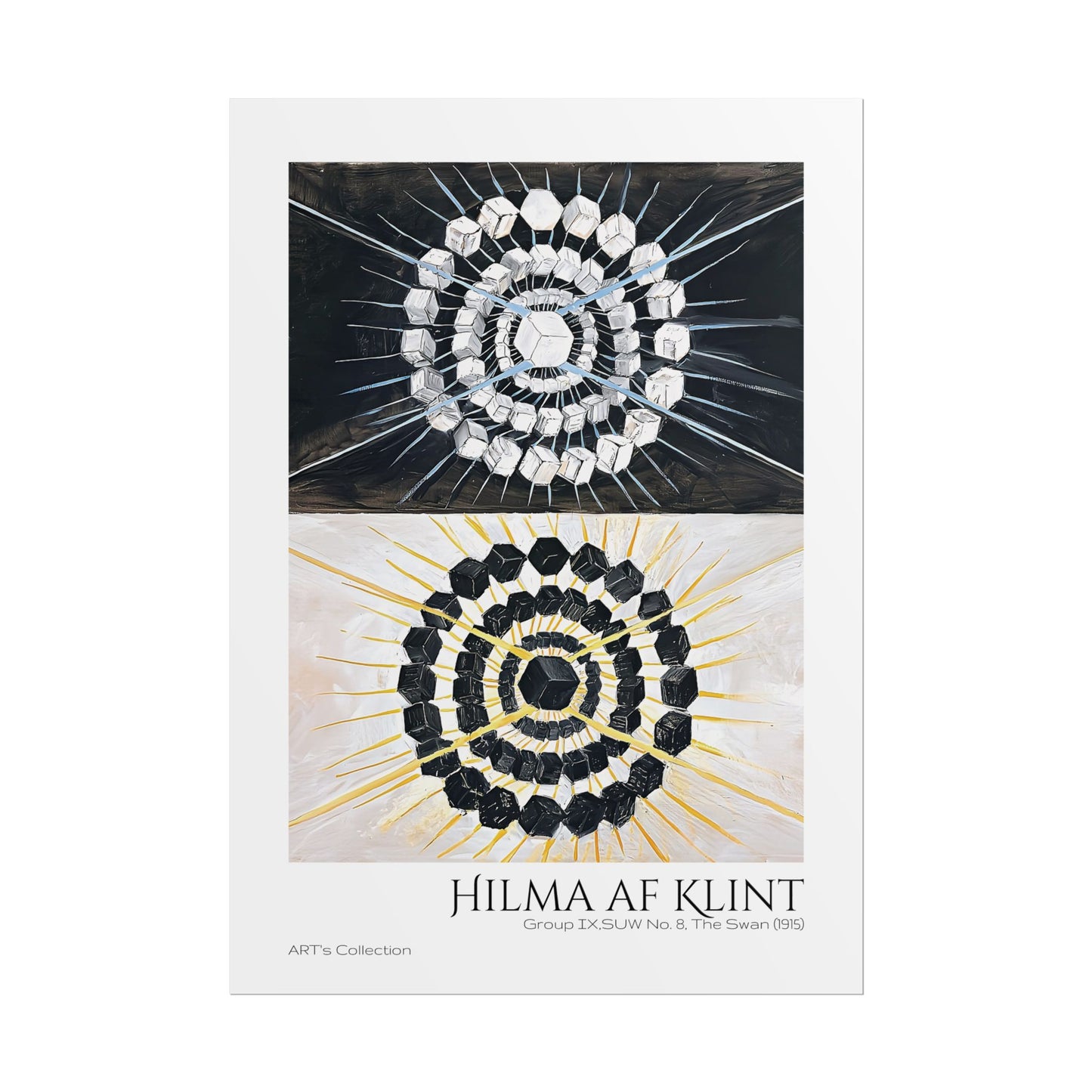 Group IX,SUW No. 8, The Swan (1915) by Hilma af Klint  / Affiche imprimée - Série ART's Collection