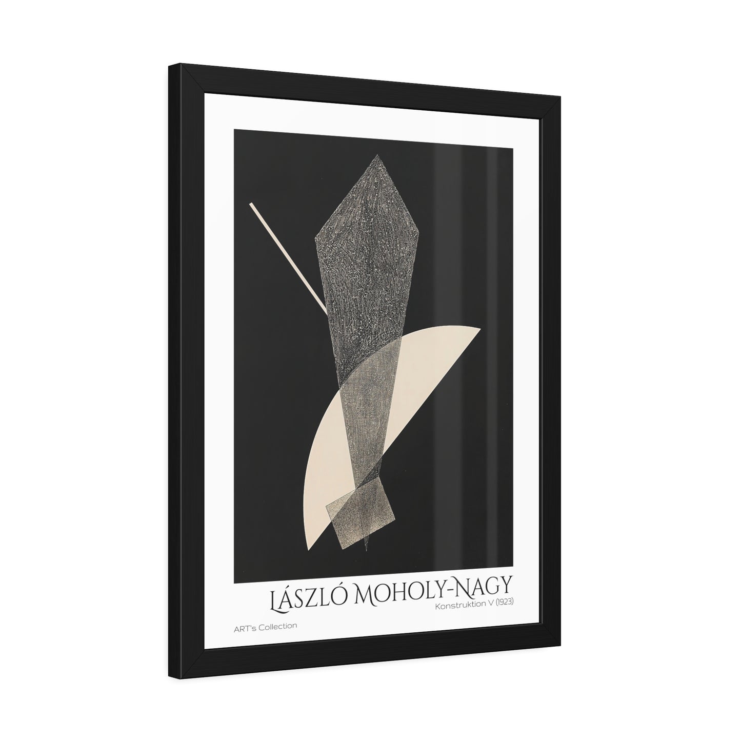 Konstruktion V (1923) by László Moholy-Nagy  / Affiche Encadrée série ART's Collection