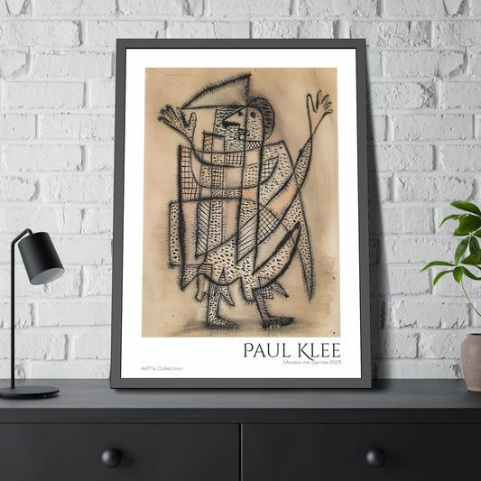 Maske mit Sense (1927) by Paul Klee / Affiche Encadrée série ART's Collection