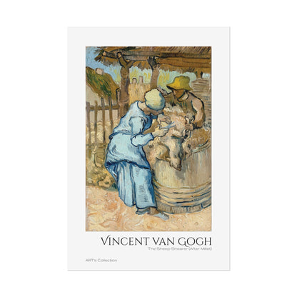 The Sheep-Shearer (After Millet) by Vincent van Gogh / Affiche imprimée - Série ART's Collection