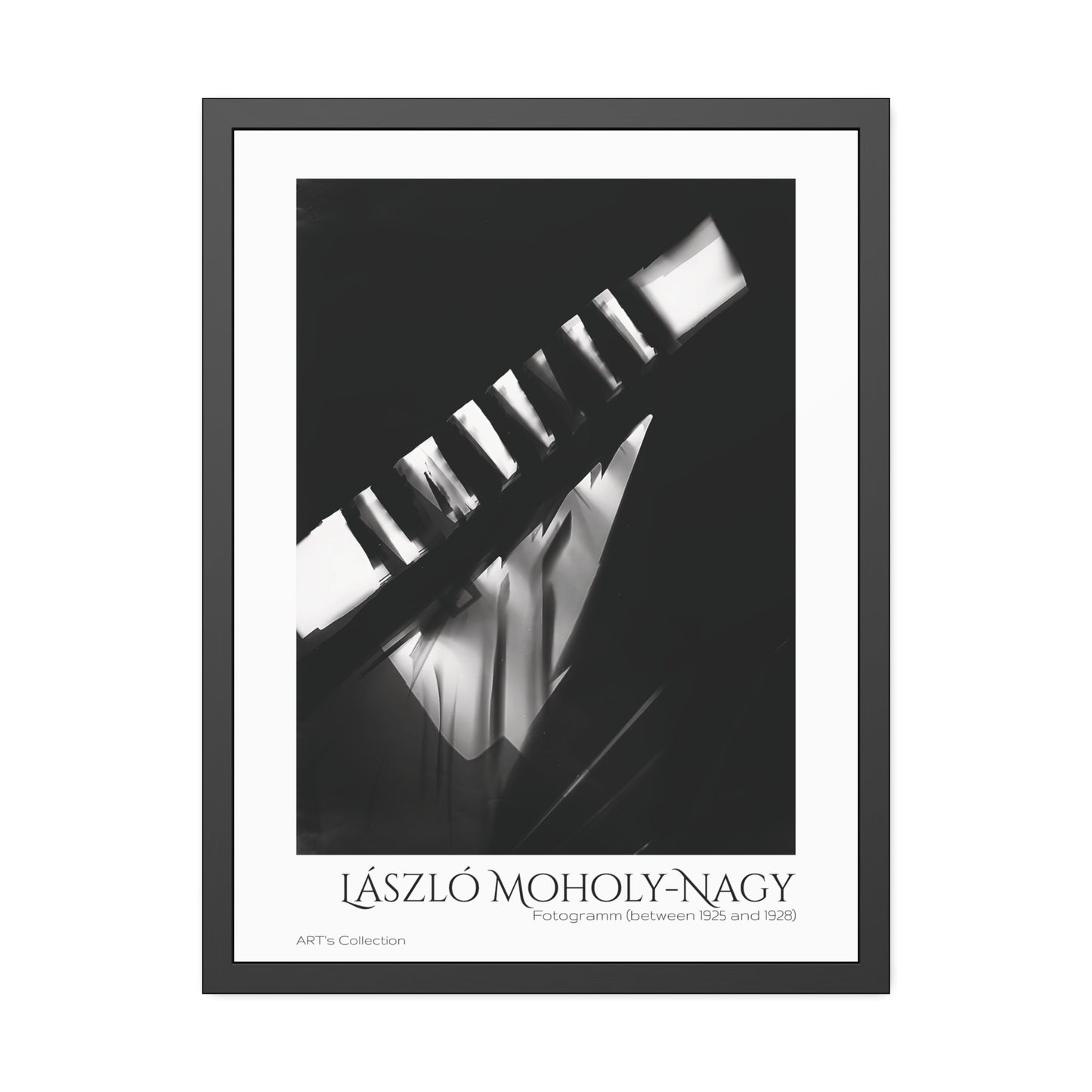 Fotogramm (between 1925 and 1928) by László Moholy-Nagy  / Affiche Encadrée série ART's Collection