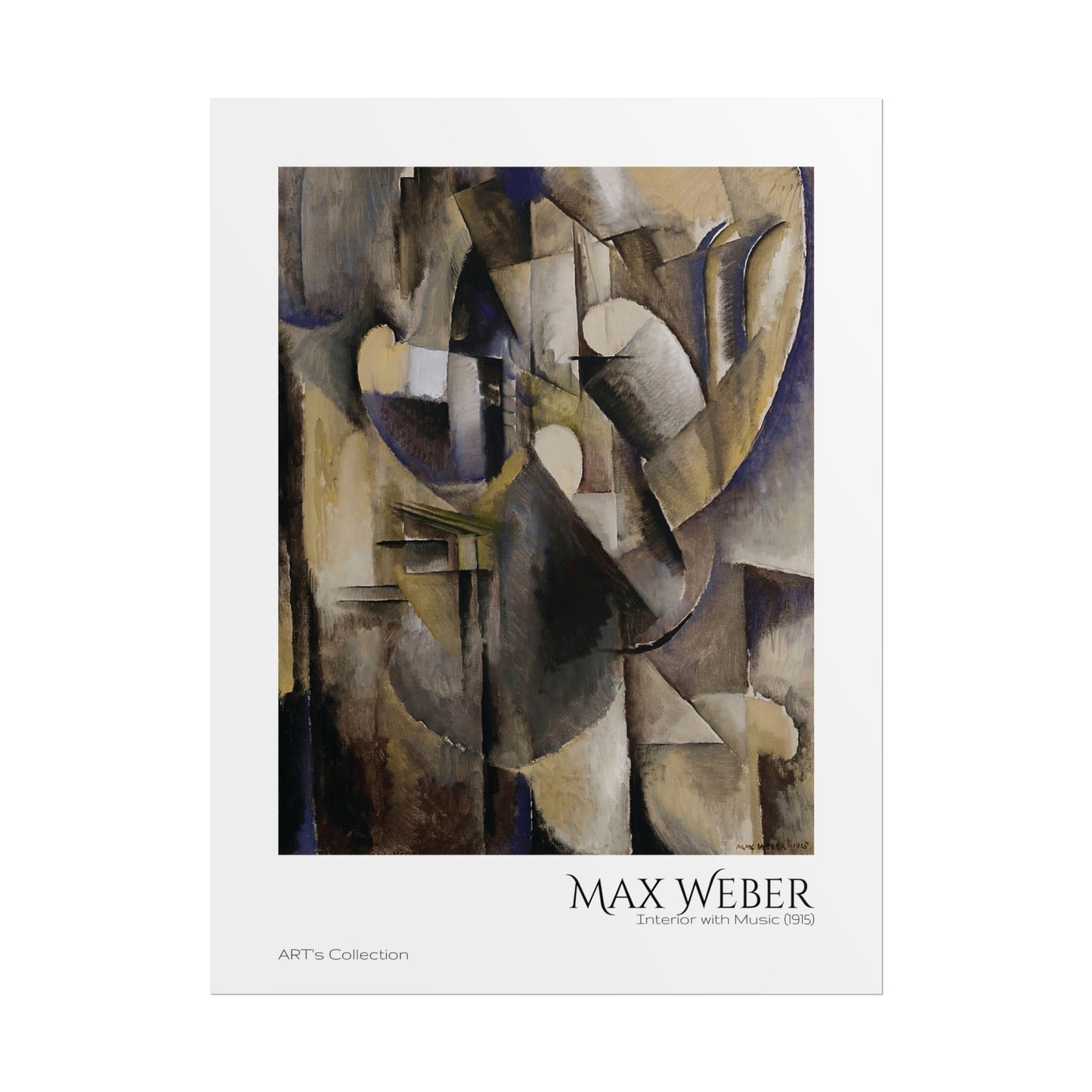 Interior with Music (1915) by Max Weber / Affiche imprimée - Série ART's Collection