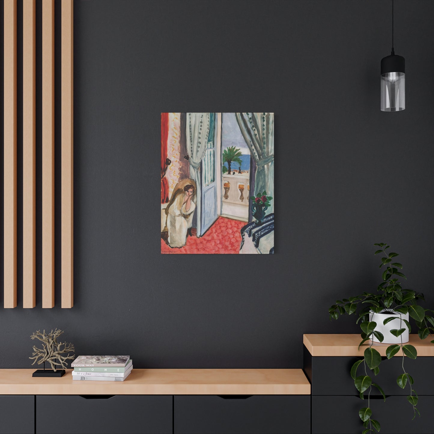 Intérieur à Nice (1919) by Henri Matisse / Reproduction Fine Art sur Toile /  Epaisseur 3.2 cm - 1.25 inch