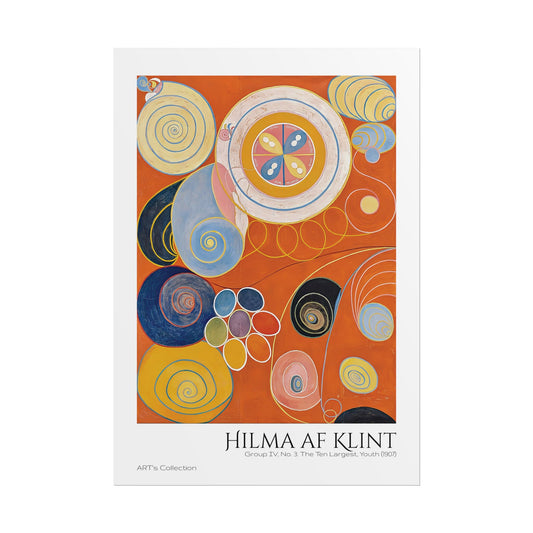 Group IV, No. 3. The Ten Largest, Youth (1907) by Hilma af Klint  / Affiche imprimée - Série ART's Collection