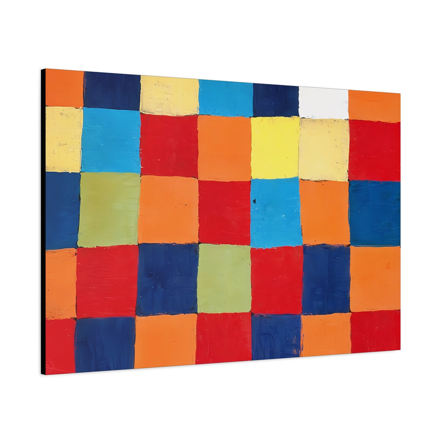 Color chart Qu 1 (1930) by Paul Klee / Reproduction Fine Art sur Toile / Large Epaisseur 3.2 cm - 1.25 inch