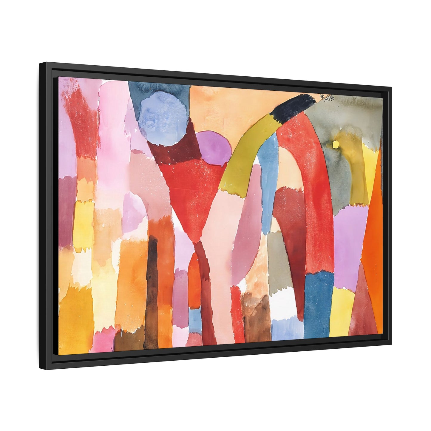 Movement of Vaulted Chambers (1915) by Paul Klee / Toile encadrée sur caisse américaine