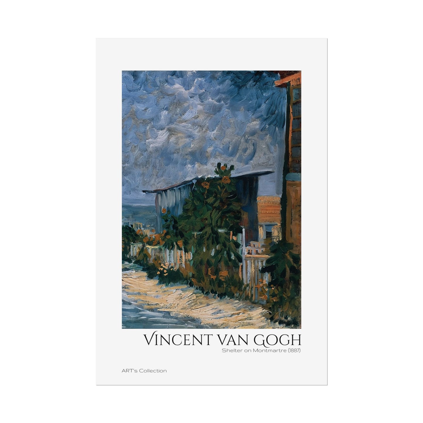 Shelter on Montmartre (1887) by Vincent van Gogh / Affiche imprimée - Série ART's Collection