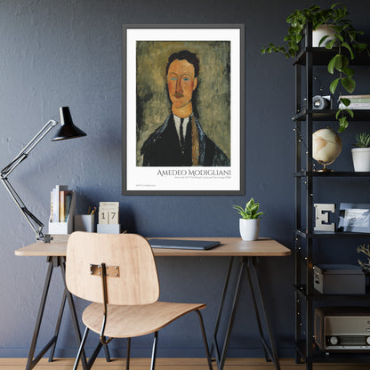 Portrait Of The Artist Léopold Survage (1918) by Amedeo Modigliani  / Affiche Encadrée série ART's Collection