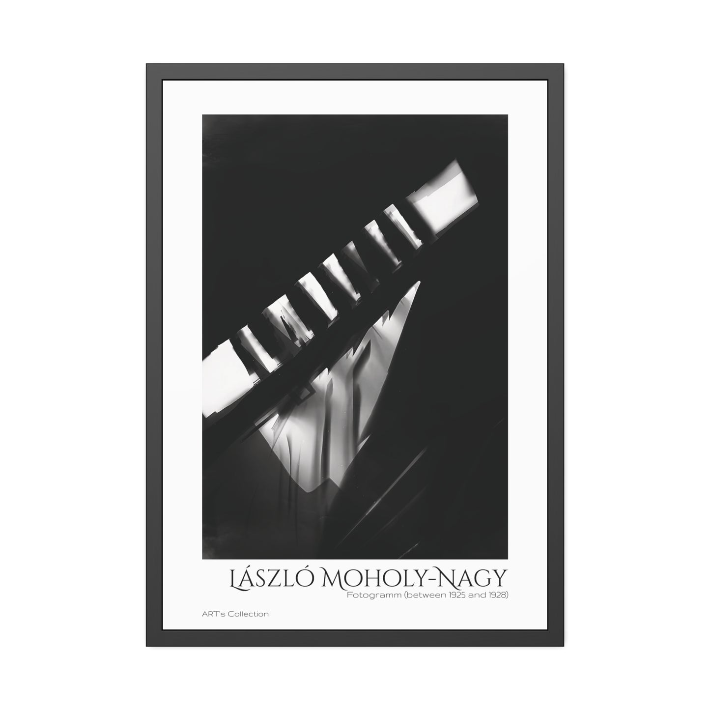 Fotogramm (between 1925 and 1928) by László Moholy-Nagy  / Affiche Encadrée série ART's Collection