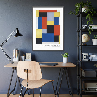 Composition XX (1920) by Theo Van Doesburg / Affiche Encadrée série ART's Collection