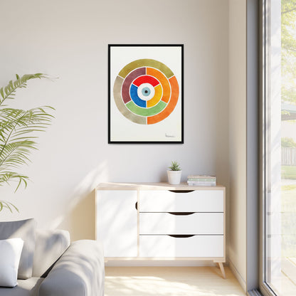 Disc Showing Primary, Secondary and Tertiary Colors (ca 1900)  by Elizabeth A. Nedwill  / Toile encadrée sur caisse américaine