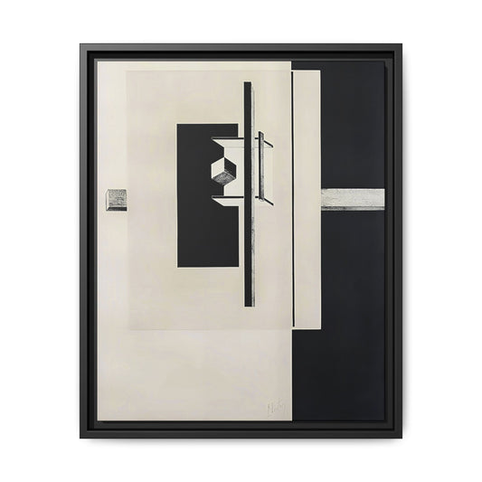 Kestnermappe Proun, Rob-1. Levnis and Chapman GmbH Hannover #7 (1923) by El Lissitzky / Toile encadrée sur caisse américaine
