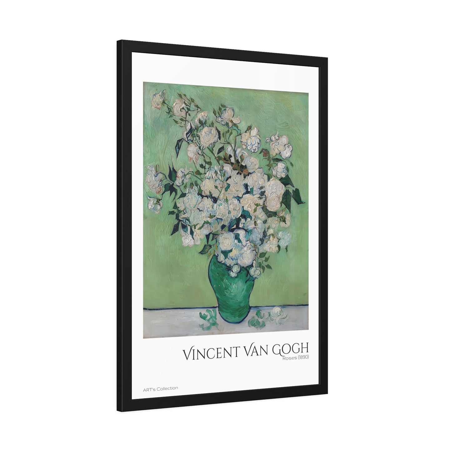 Roses (1890) by Vincent Van Gogh / Affiche Encadrée série ART's Collection