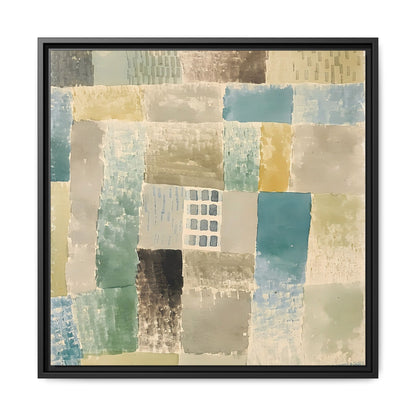 First house of a settlement (1926) by Paul Klee / Toile encadrée sur caisse américaine