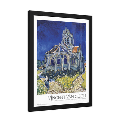 The Church in Auvers-sur-Oise, View from the Chevet (1890)  by Vincent Van Gogh / Affiche Encadrée série ART's Collection