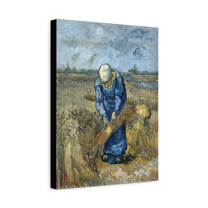 Peasant Woman Binding Sheaves (After Millet) by Vincent van Gogh  / Reproduction Fine Art sur Toile / Epaisseur 3,2cm - 1'25 po