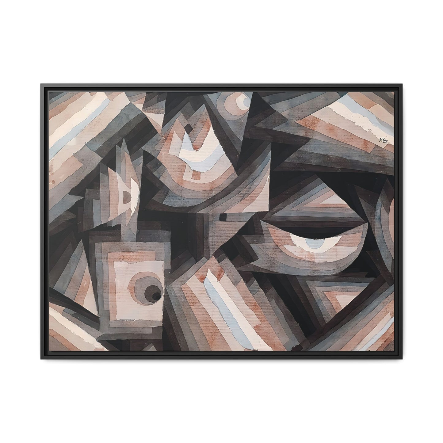 Crystal gradation (1922) by Paul Klee / Toile encadrée sur caisse américaine