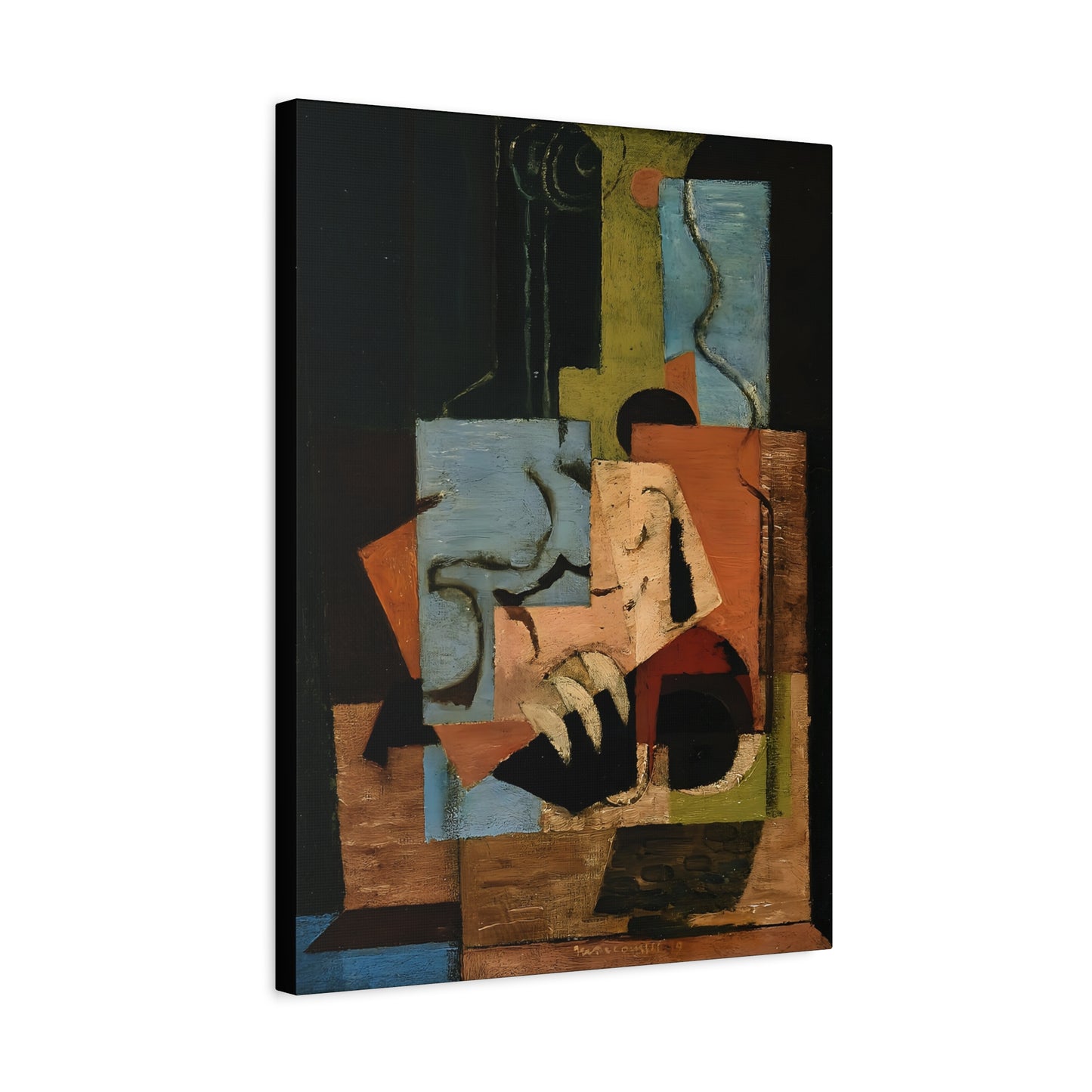 Composition (1919) by Louis Marcoussis  / Reproduction Fine Art sur Toile /  Epaisseur 3.2 cm - 1.25 inch