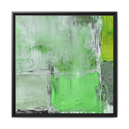 Tableau Beaux Arts Vert Emeraude "Série Sign Collections" / Toile encadrée sur caisse américaine