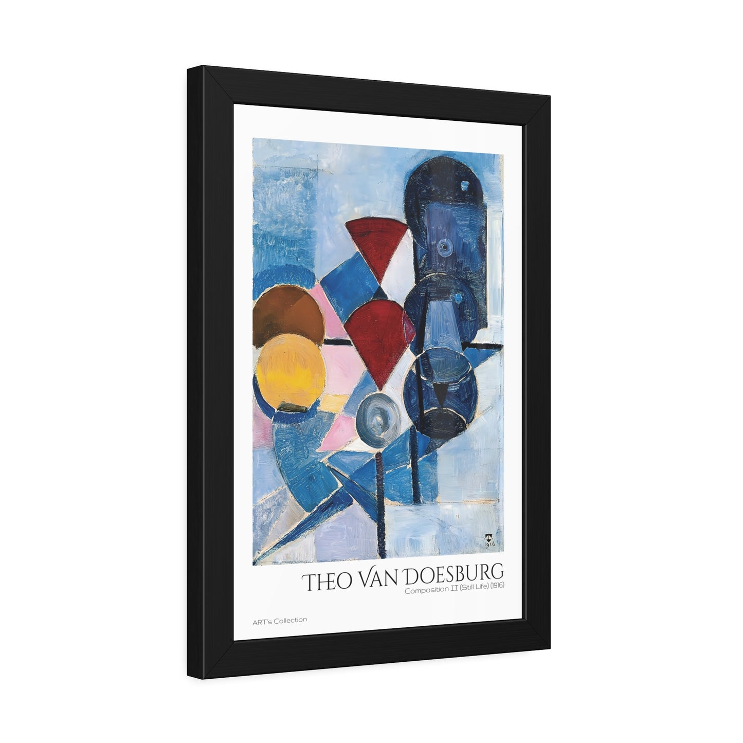 Composition II - Still Life (1916) by Theo Van Doesburg / Affiche Encadrée série ART's Collection