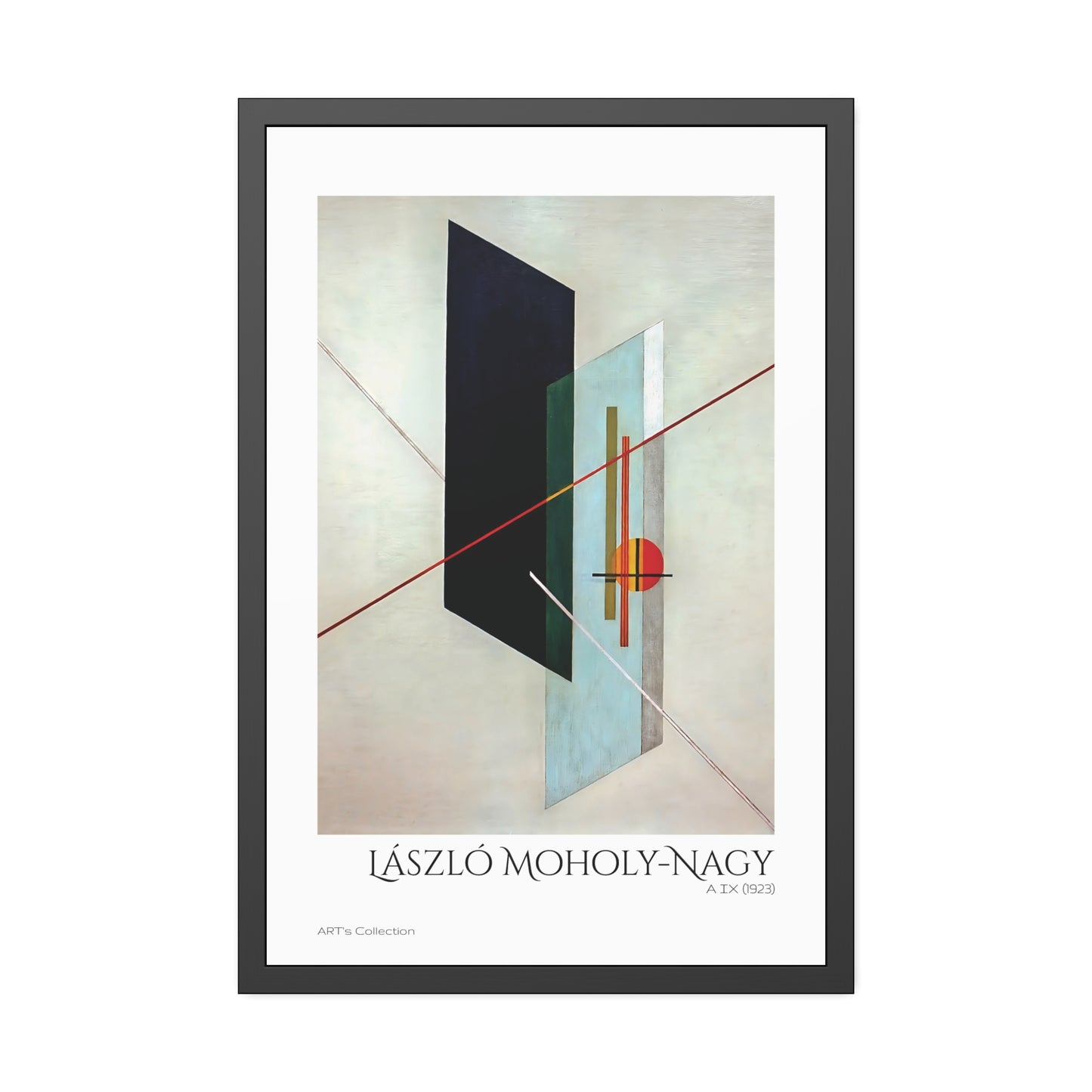 A IX (1923) by László Moholy-Nagy  / Affiche Encadrée série ART's Collection